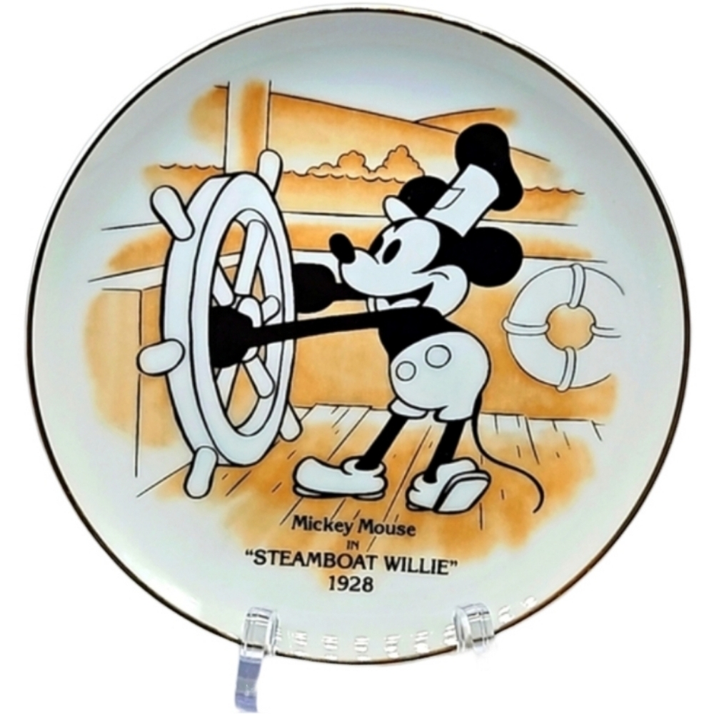 🩷 DISNEY Steamboat Willie Mickey Mouse collectors plate